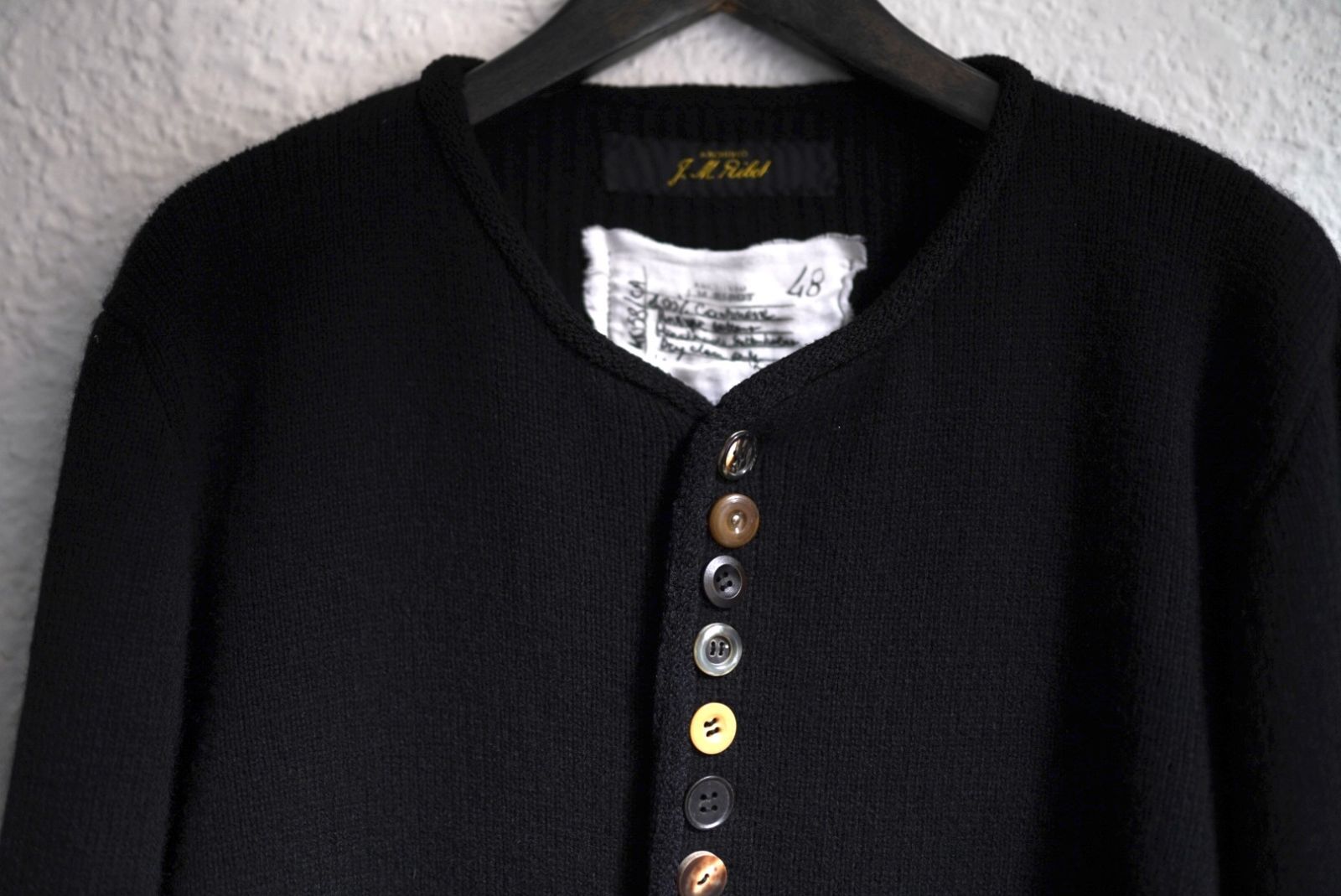 25AW KU58/CA カシミヤニットカーディガンセーター / ARCHIVIO J.M.Ribot(アルキヴィオ J.M.リボット) 25AW KU58/CA カシミヤニットカーディガンセーター / ARCHIVIO J.M.Ribot(アルキヴィオ J.M.リボット)