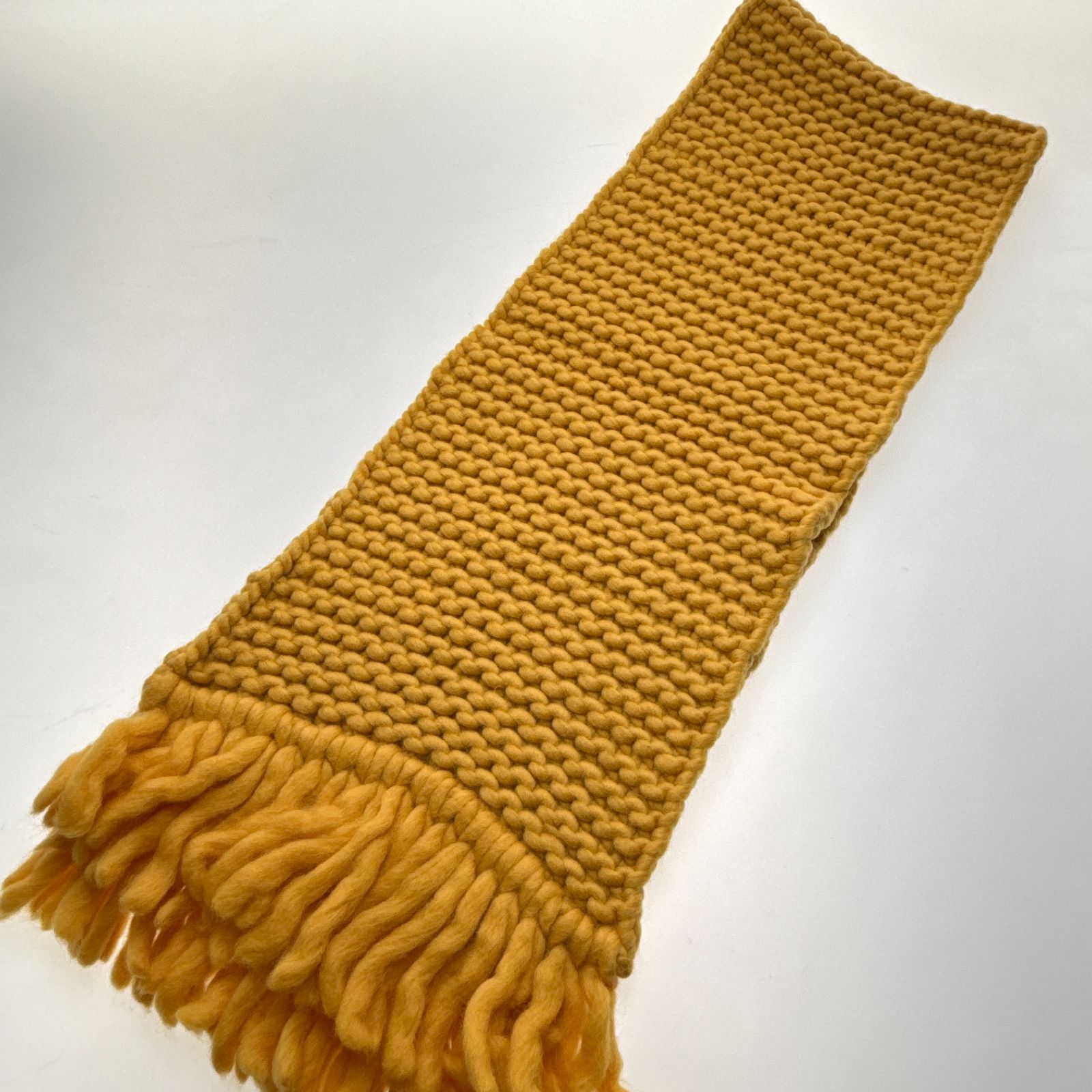 新品】FENDI フェンディ ROMAロゴ チャンキーニット マフラー ウール