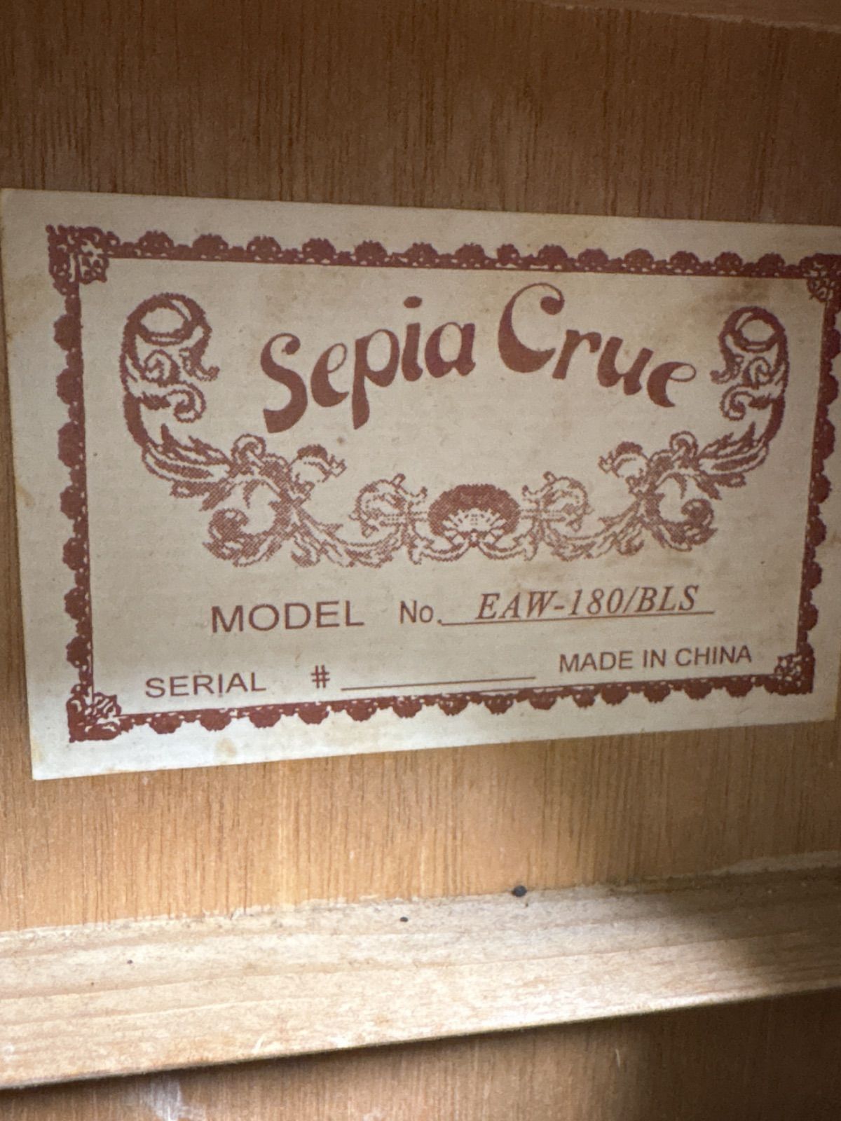 Sepia Crue EAW-180/BLS エレアコ アコースティックギター ブルー 