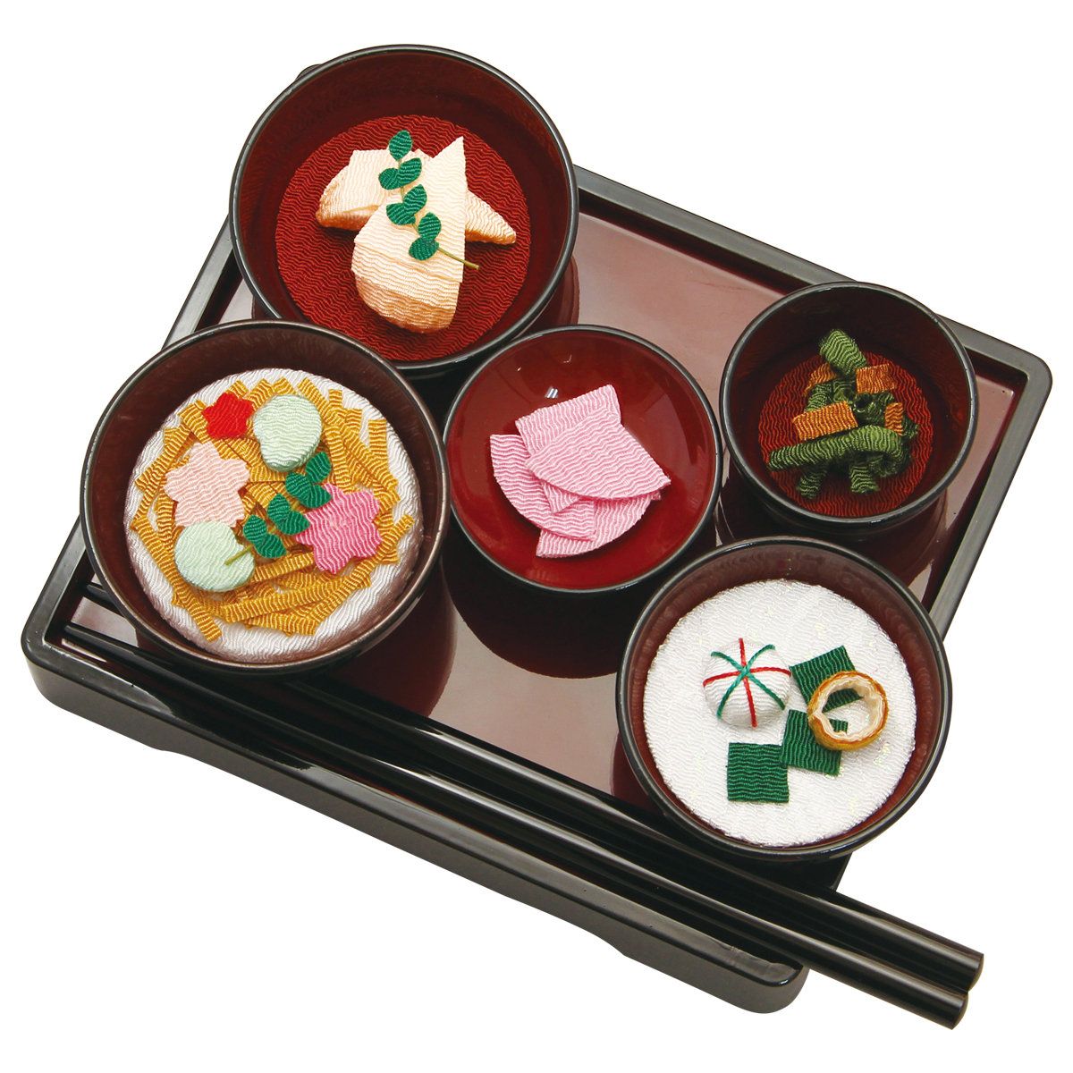 季節の精進料理セット 春 手作りちりめん細工 和みの和雑貨 置物 季節飾り お供え 7,821円