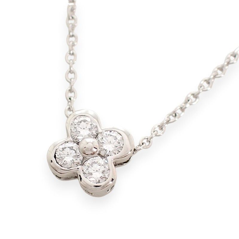 ティファニー TIFFANY&Co. ベゼルセット ネックレス Pt950プラチナ ダイヤモンド シルバー レディース【中古】【Aランク】