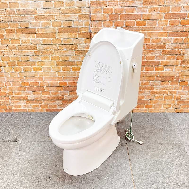 【中古品】【良品・訳あり】 INAX ☆リモコン無☆ トイレ洋式便器(床下排水)「BC-370SX」排水芯200mmとウォシュレット一体型 「DT-B182X」 #BW1 71E