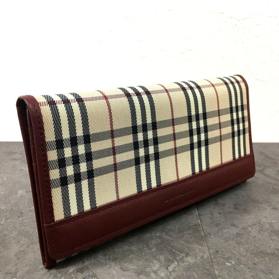 未使用品 BURBERRY 長財布 ノバチェック ベージュ 31