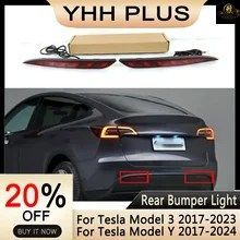 MODELY LEDリアフォグランプブレーキライトMODELY 2024ターンライトリフレクターテスラモデル3/Y 2016-2023エクステリアパーツ
