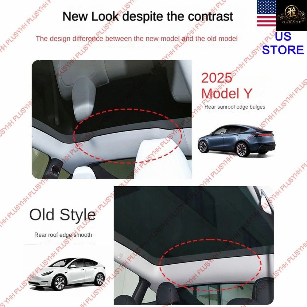 モデルY 2025 ジュニパーサンズ テスラ アイスクロス バックル サンペアガラス フロント リア スカイライト 断熱材