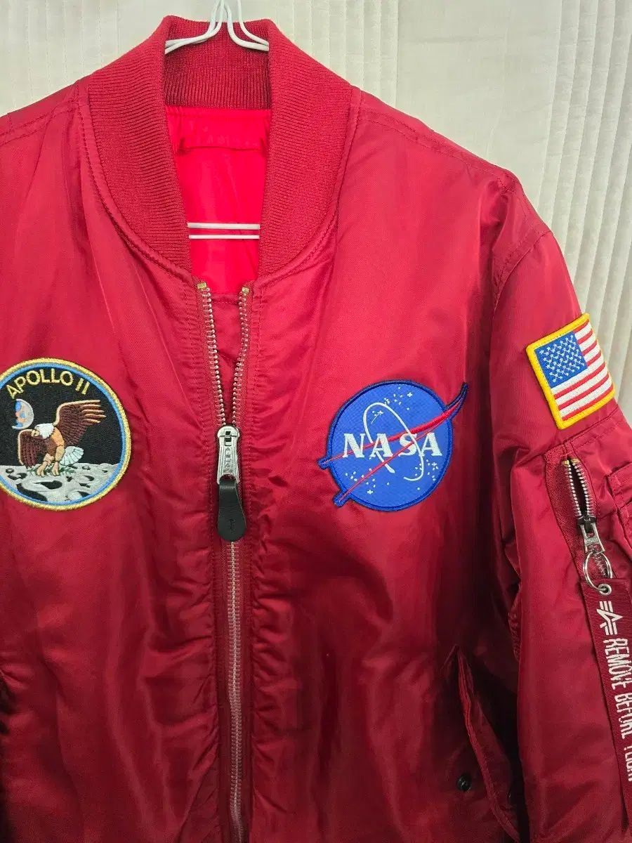 Alpha Industries アルファ インダストリーズ NASA アポロ11 レッド ブルゾン ジャケット