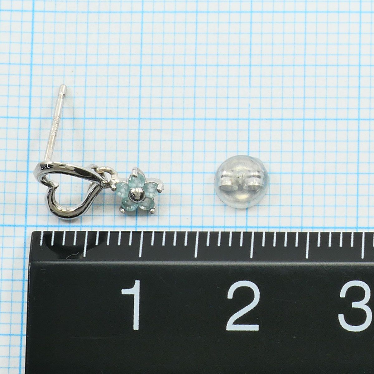 ピアス ブルートパーズ K14WG アクセサリー 585 - 最短当日出荷 