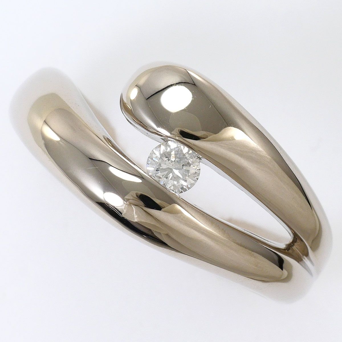 K9WG リング・指輪 11号 ダイヤモンド 0.09ct 総重量約5.1g