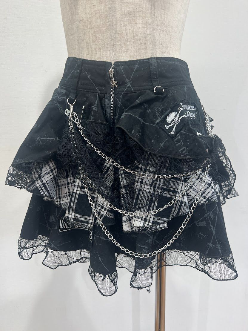 【美品】MADPUNKS マッドパンクス ミニスカート _SFJ_D0519-F013#y2kファッション#ヴィジュアル系#チェックスカート#地雷系 #即購入OK