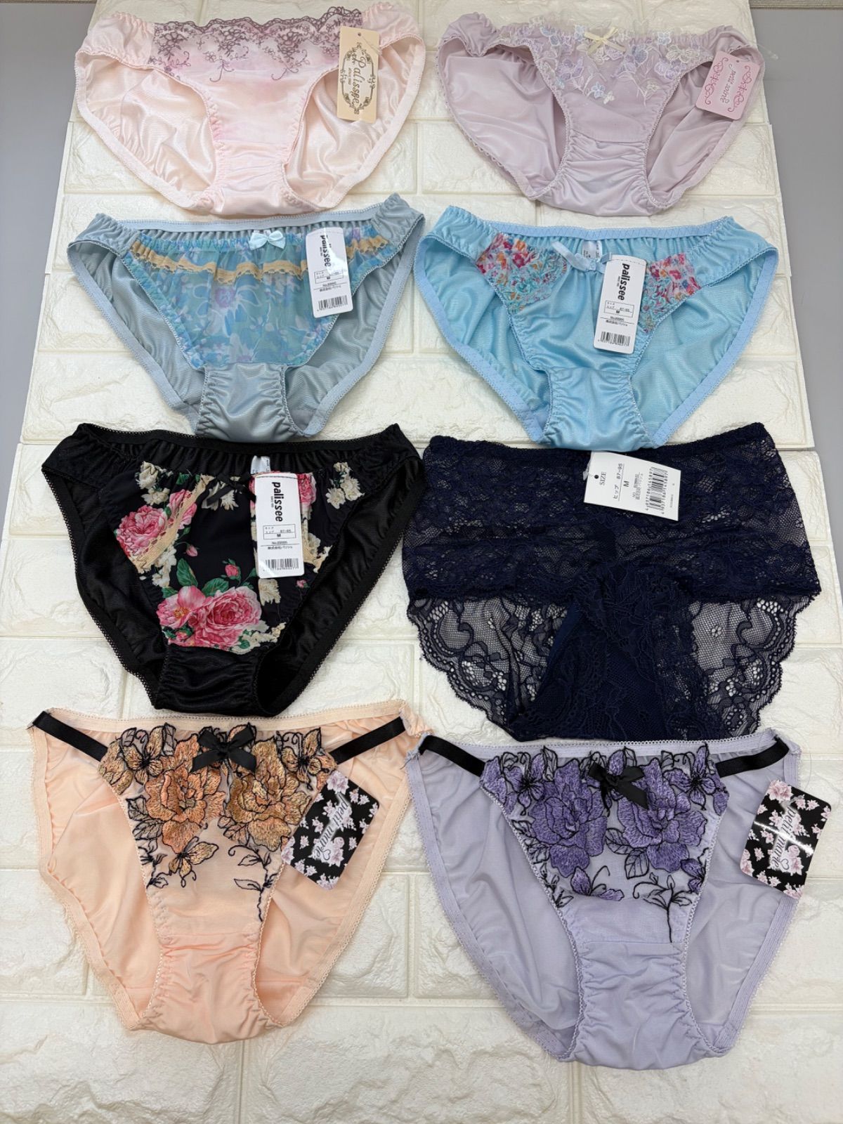 【メルカリ超市1000円OFF対象】超お得100枚♡新品レディースショーツ福袋 中身がわかる♪フェミニン＆セクシー系【倉庫B】
