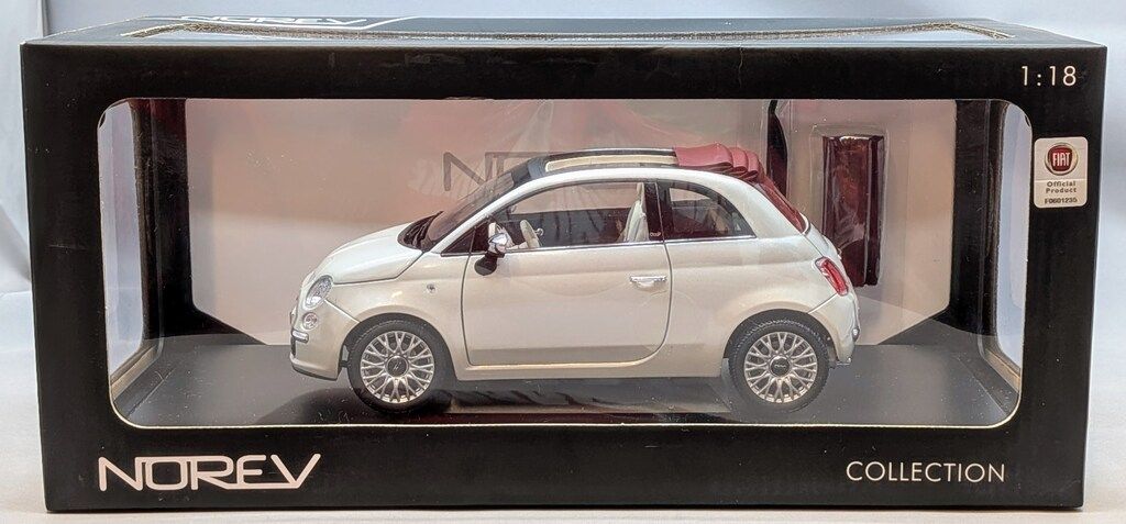 NOREV 1/18 Fiat 500C アイボリー 187751