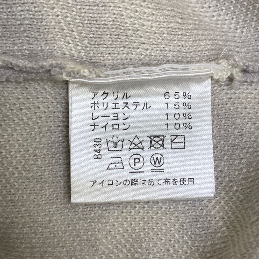 サイズ：42 VIVA HEART ビバハート ; ハーフジップ ニットセーター 総