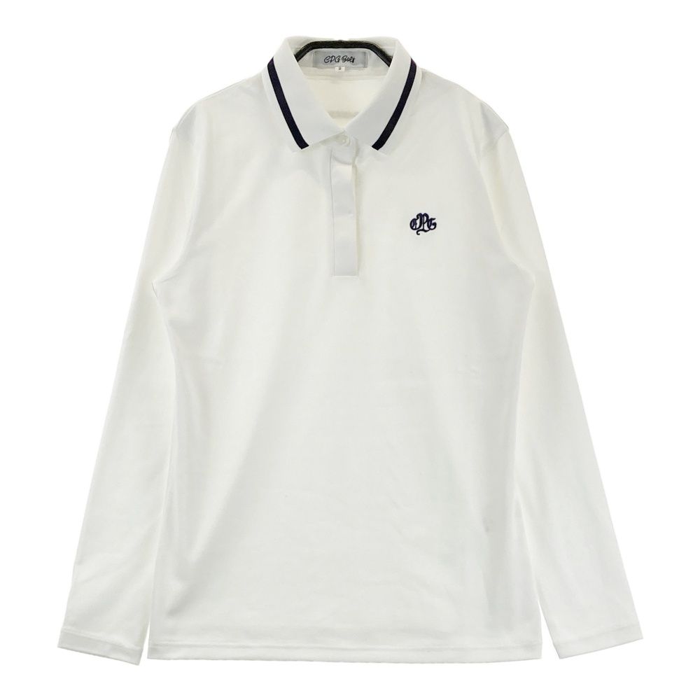 サイズ：2 CPG GOLF シーピージーゴルフ 長袖ポロシャツ ホワイト系