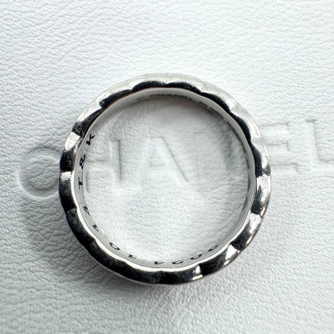 美品 CHANEL シャネル リング ココクラッシュ プラチナ 8号 PT950 