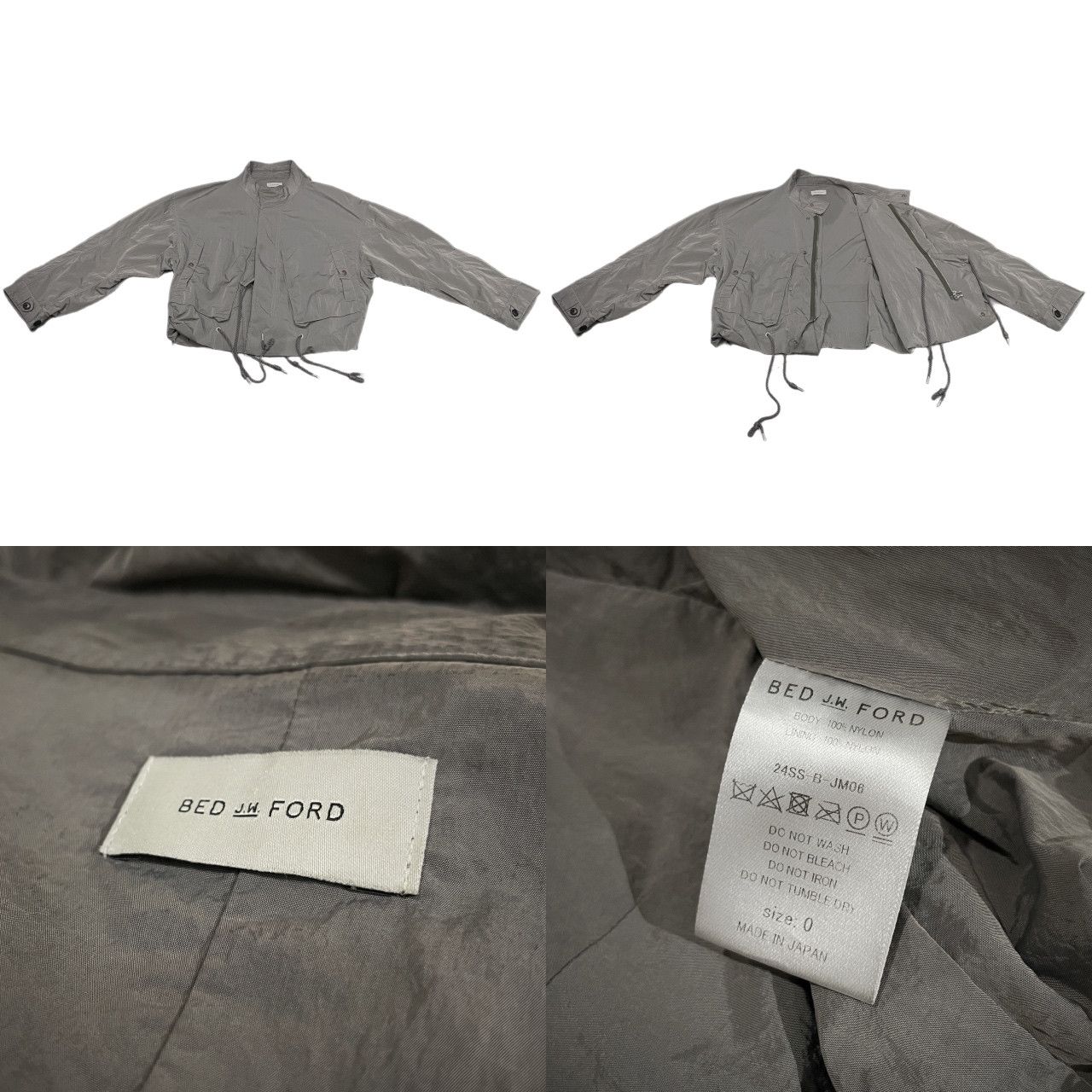 BED J.W. FORD 24SS Short Mods ナイロンショートモッズコート