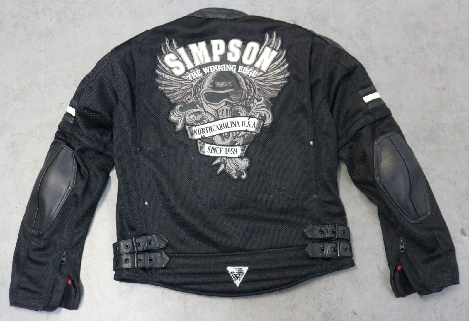 ト足】SIMPSON シンプソン まとめ ライダースジャケット メッシュ