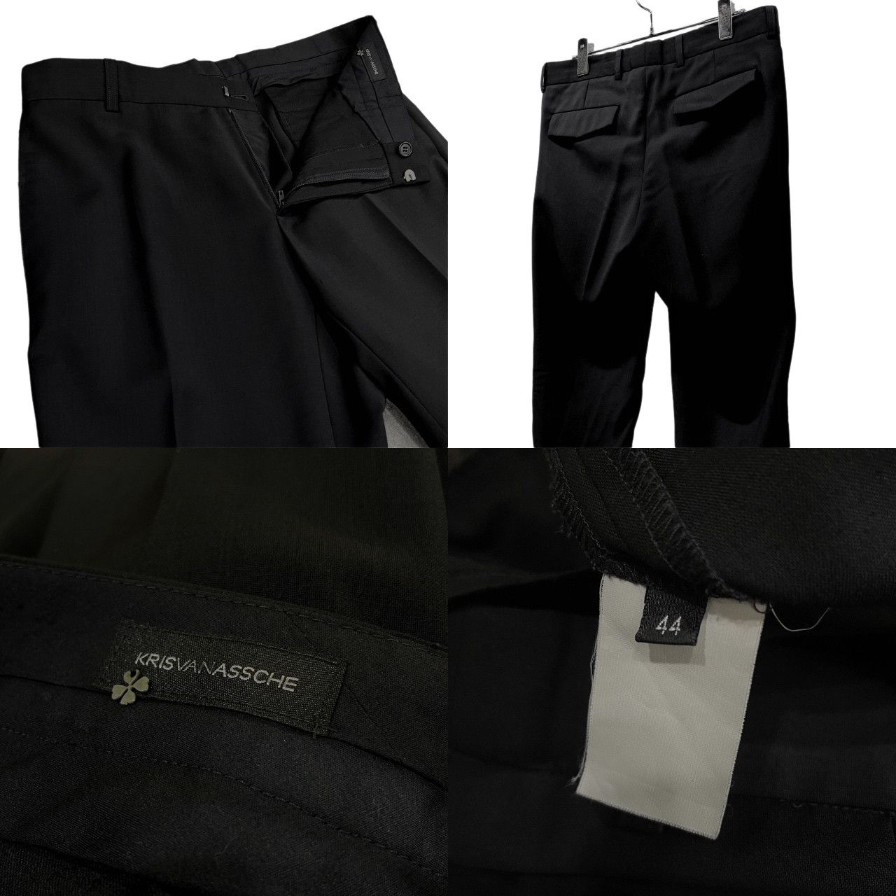 KRIS VAN ASSCHE ウールトロピカル2Bセットアップスーツ テーラード 