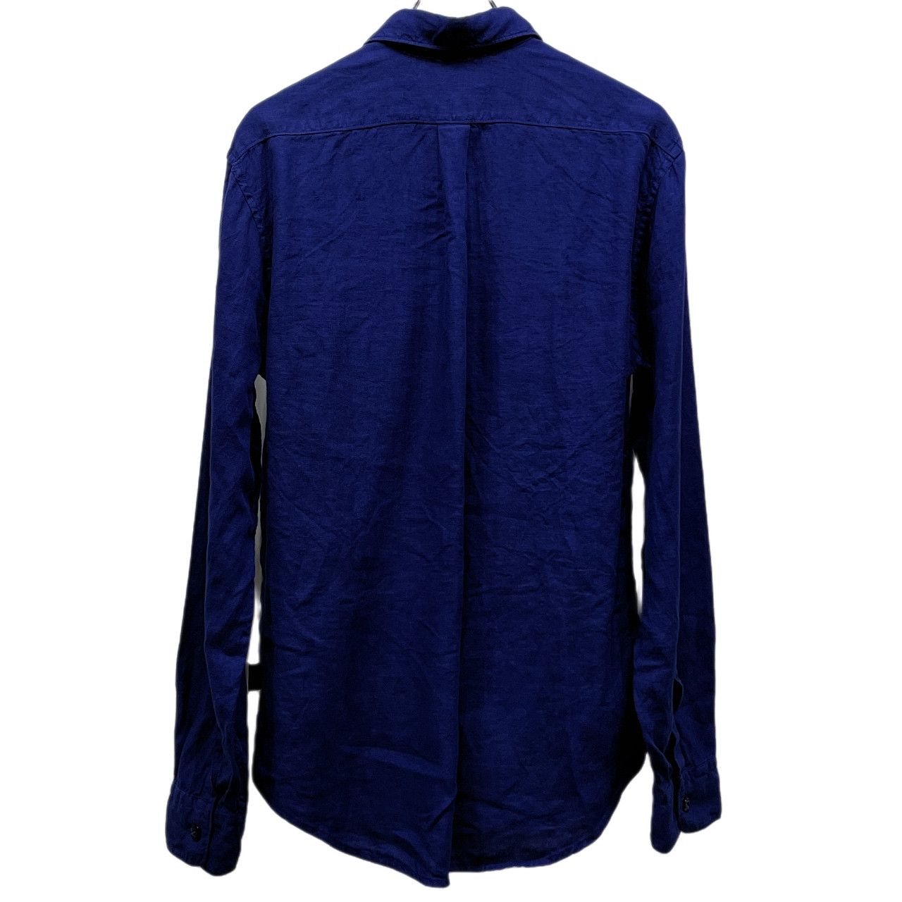 STONE ISLAND 16SS ロゴ刺繍レギュラーカラーリネンシャツ ブラウス