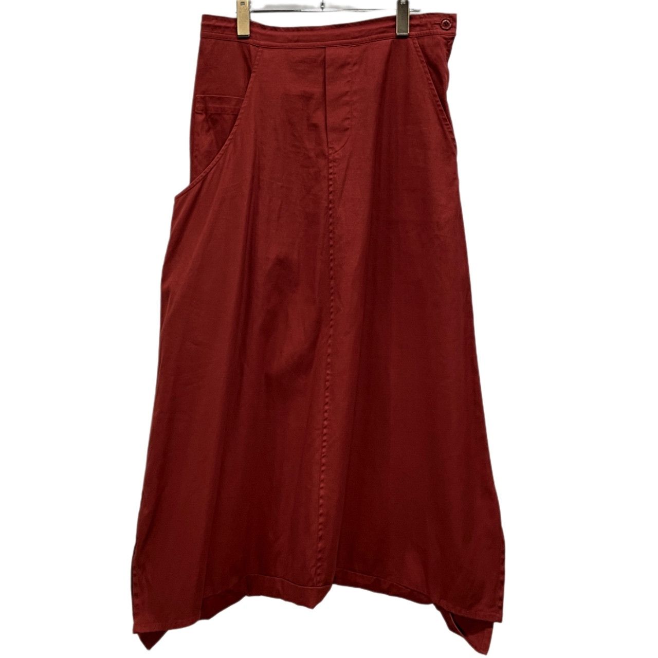 Y's コットンギャバジンアシンメトリーサルエルイージーパンツ ボトムス Yohji Yamamoto Femme ヨウジヤマモト レディース