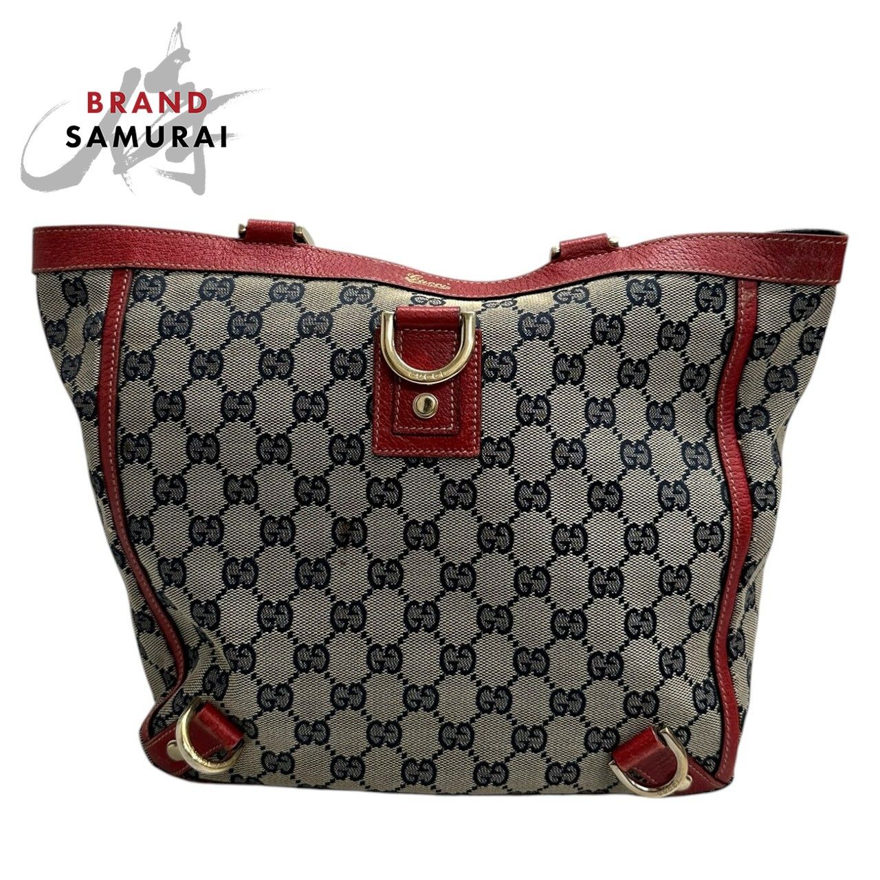 GUCCI グッチ アビー ベージュ レッド ゴールド金具 GGキャンバス