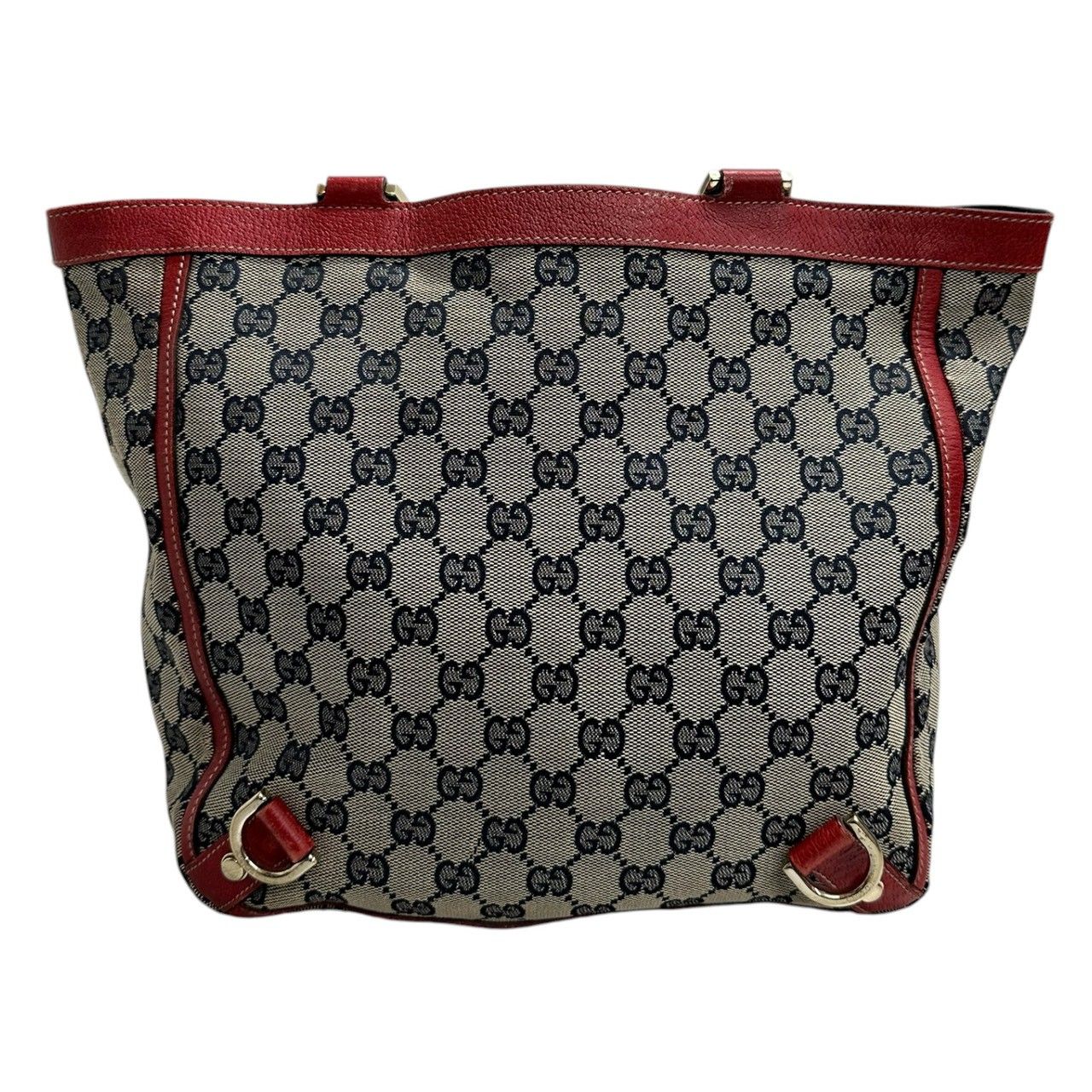 GUCCI グッチ アビー ベージュ レッド ゴールド金具 GGキャンバス 