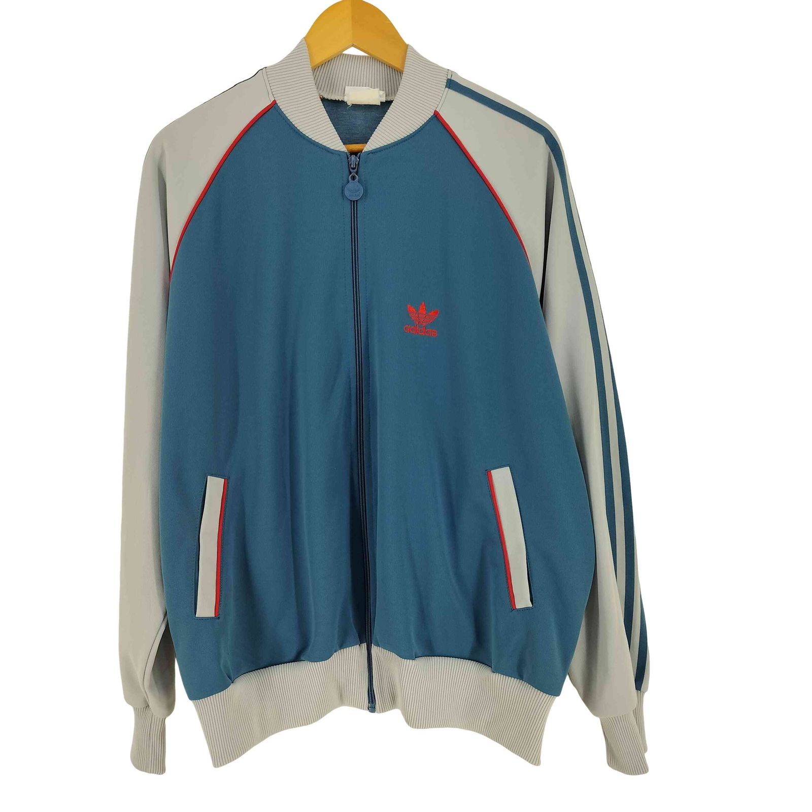 アディダス adidas 80S 台湾製 トレフォイルロゴ トラックジャケット メンズ import：XL