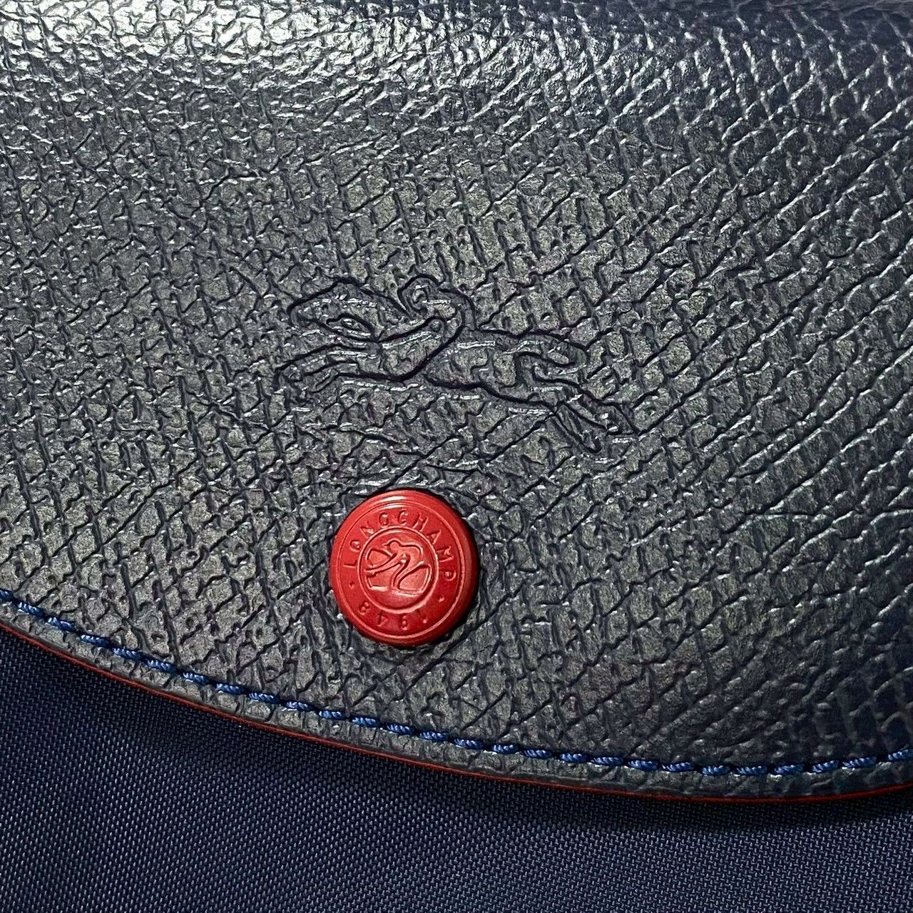 Y【LONGCHAMP】ル プリアージュ トートバッグ ナイロン ネイビー 