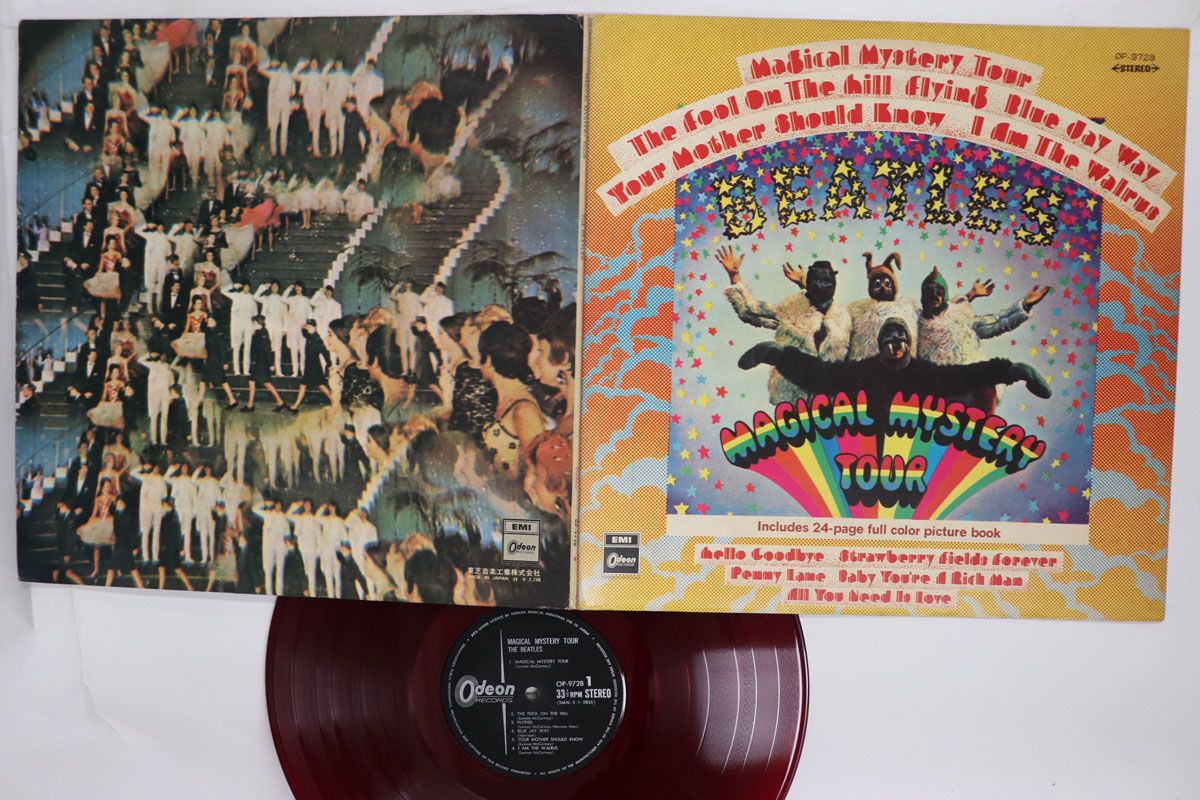 LP Beatles Magical Mystery Tour (赤盤) OP9728 ODEON /00400