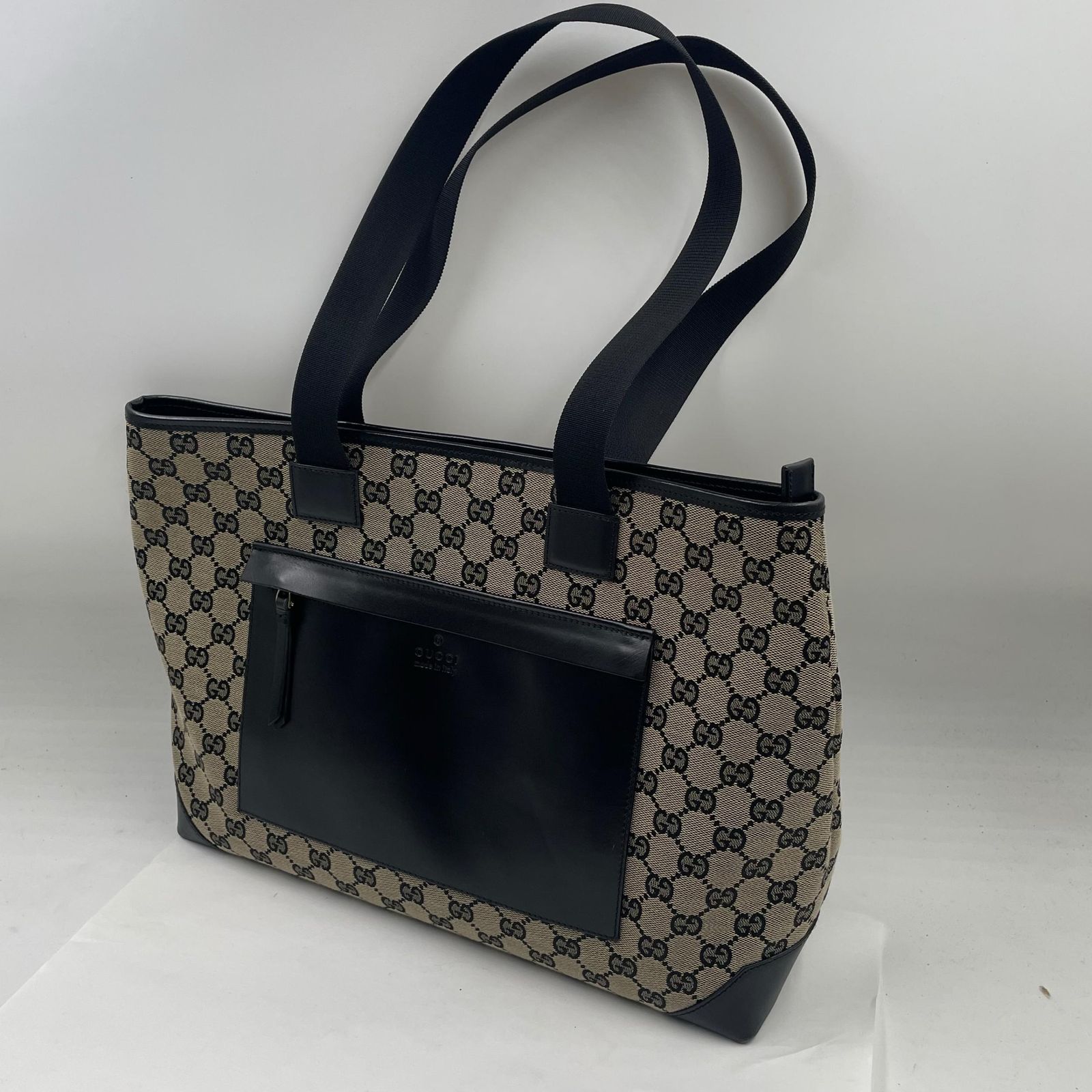 GUCCI グッチ GGキャンバス ハンドバッグトートバッグ ユニセックス ブラウン 中古