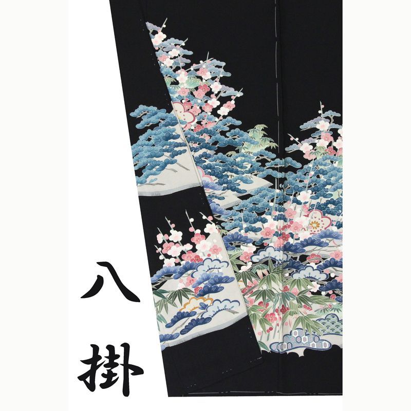記念感謝祭【仕立無料】最高級本加賀友禅手描き美術工芸品特撰黒留袖