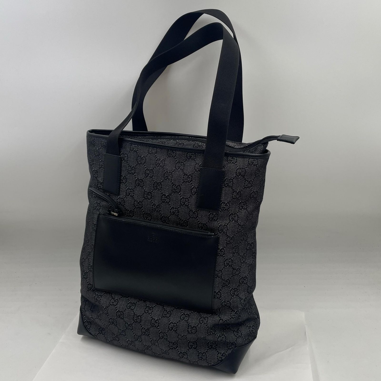GUCCI グッチ GGキャンバス トートハンドバッグ ユニセックス ブラック