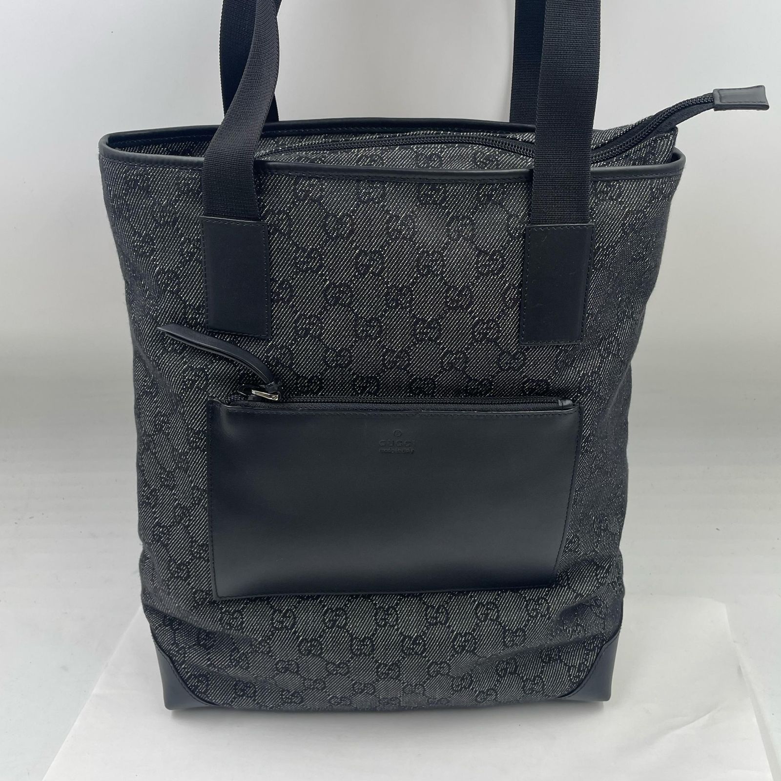 GUCCI グッチ GGキャンバス トートハンドバッグ ユニセックス ブラック 
