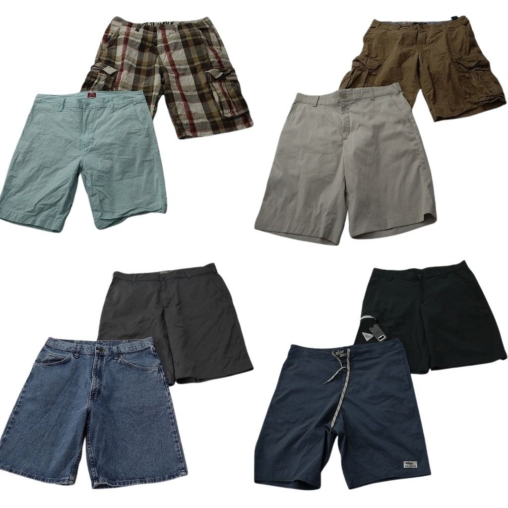 古着卸 まとめ ブランドMIX ショートパンツ 8枚セット ( メンズ 34 ) コロンビア リーバイス オールドネイビー トミー 中古 古着 NE9375