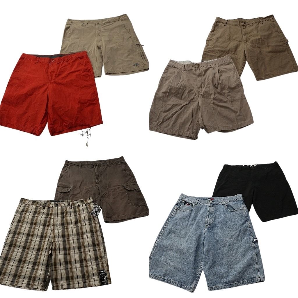 古着卸 まとめ売り ブランドMIX ショートパンツ 8枚セット ( メンズ 38 ) ノースフェイス コロンビア トミーヒルフィガー 中古 古着 NE9377