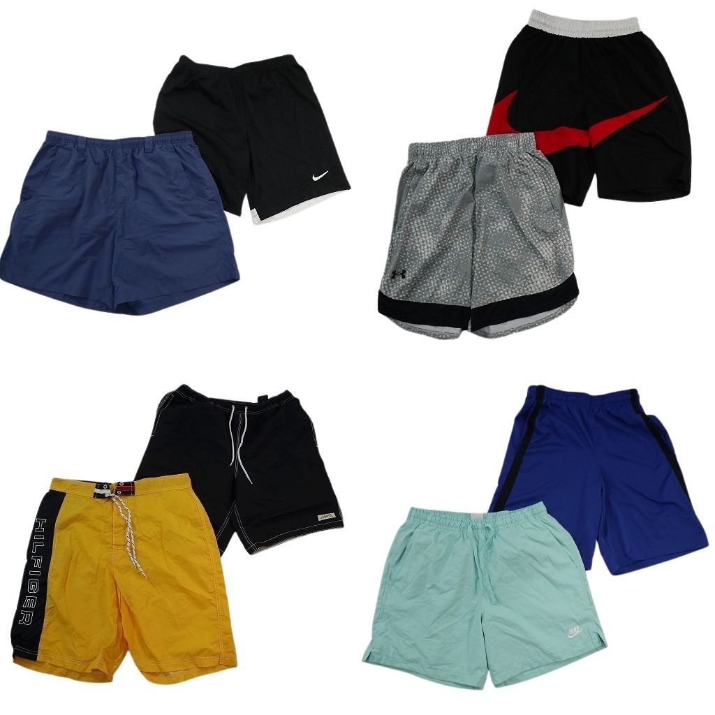 古着卸 まとめ売り ブランドMIX ショートパンツ 8枚セット ( メンズ M ) コロンビア トミーヒルフィガー ナイキ 中古 古着 NE9427