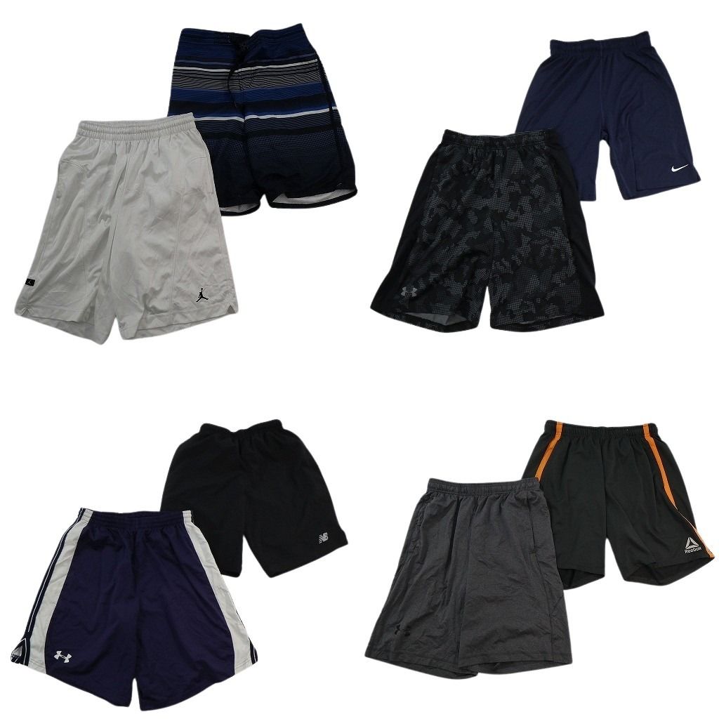古着卸 まとめ売り ブランドMIX ショートパンツ 8枚セット ( メンズ S ) ジョーダン ナイキ オーシャンパシフィック 中古 古着 NE9433