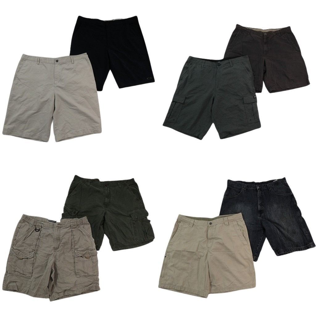 古着卸 まとめ売り ブランドMIX ショートパンツ 8枚セット ( メンズ 38 ) コロンビア オークリー アディダス 中古 古着 NE9437