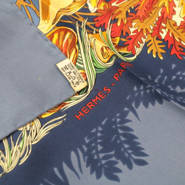 エルメス HERMES カレ90 大判スカーフ L'Ile Deserte 無人島 シルク100