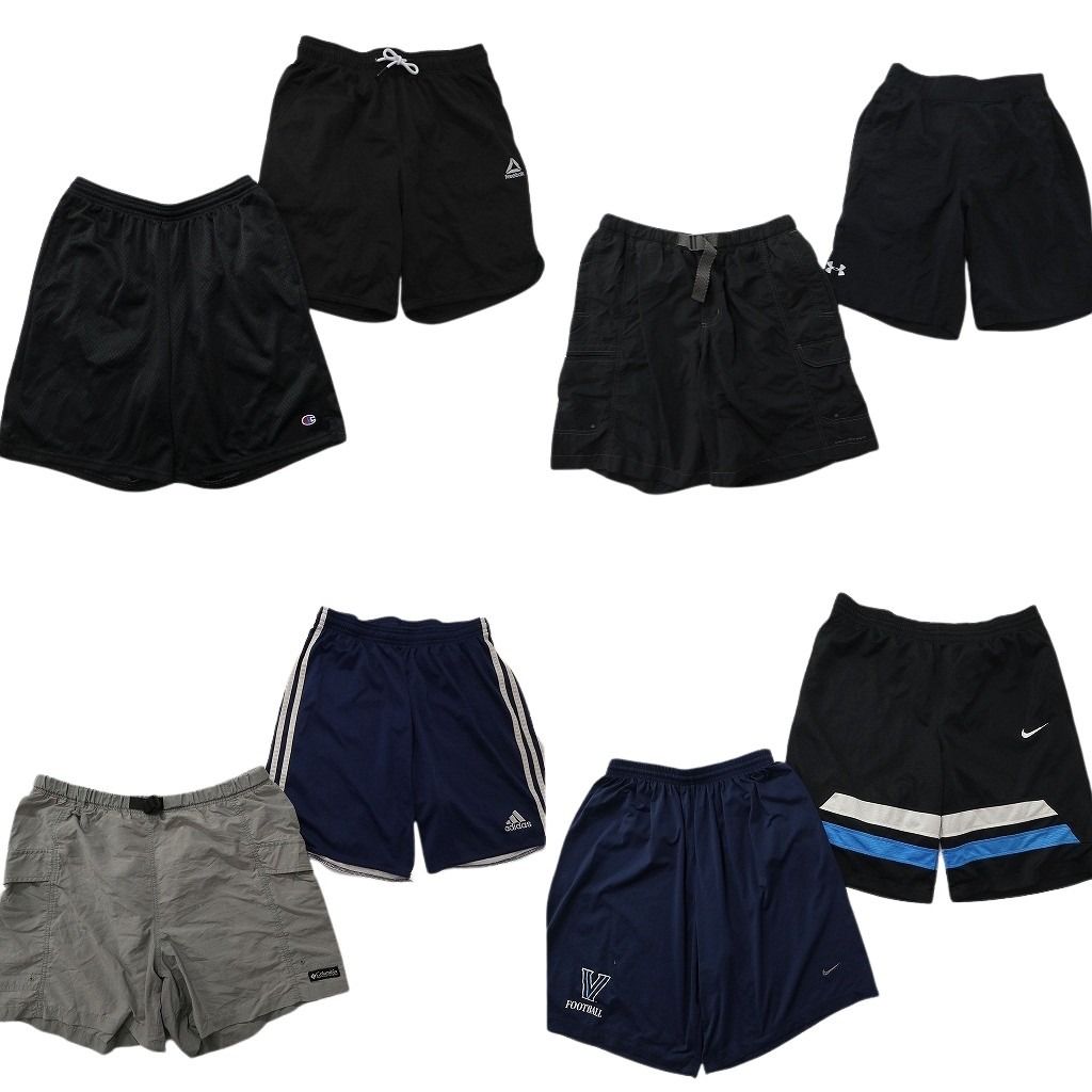 古着卸 まとめ売り ブランド ショートパンツ 8枚セット ( メンズ M ) コロンビア リーボック ナイキ アディダス チャンピオン 中古 NE9479