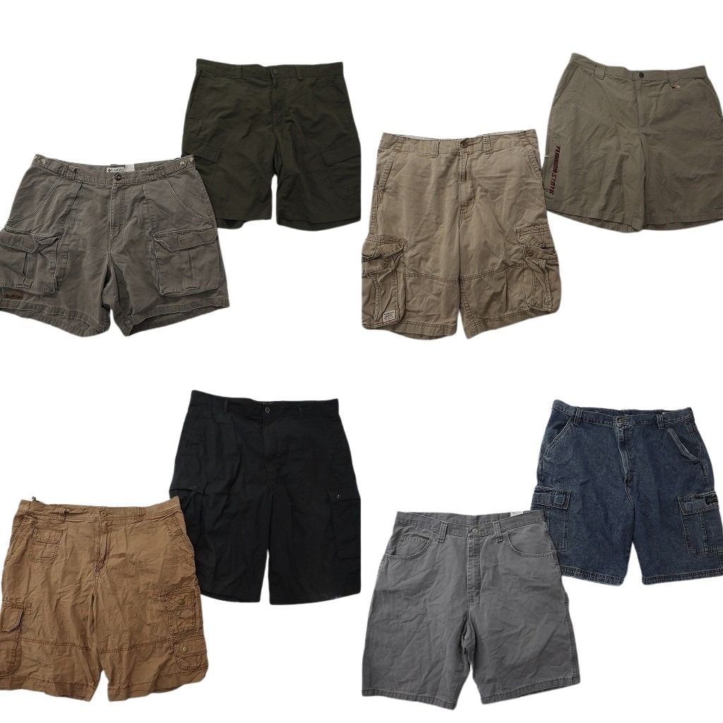 古着卸 まとめ売り ブランド ショートパンツ 8枚セット ( メンズ 38 ) コロンビア ノースフェイス ラングラー リーバイス 中古 古着 NE9480