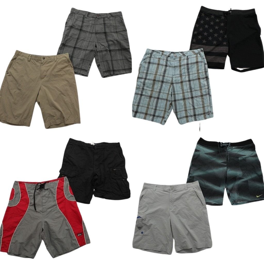 古着卸 まとめ売り ブランド ショートパンツ 8枚セット ( メンズ 36 ) コロンビア チャップス ナイキ アディダス 中古 古着 NE9488