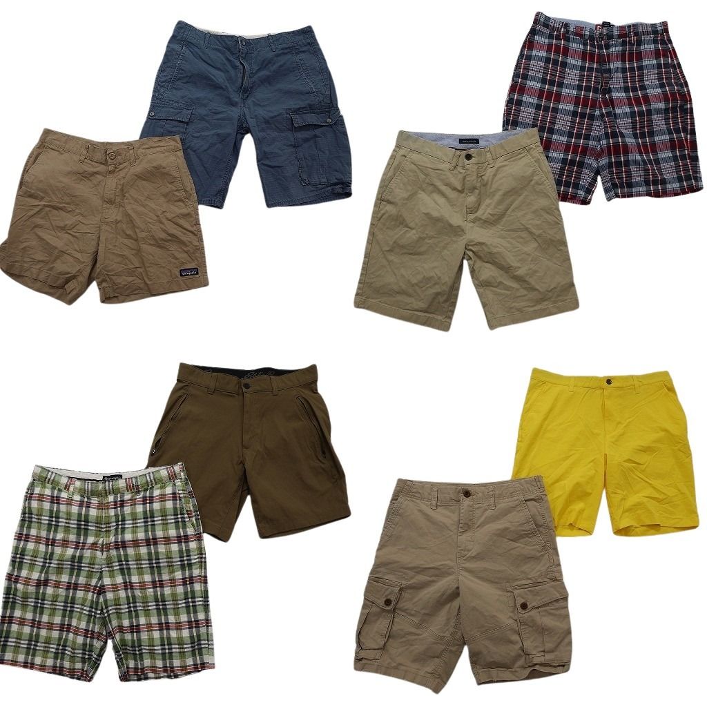 古着卸 まとめ売り ブランド ショートパンツ 8枚セット ( メンズ 32 ) パタゴニア アバクロ リーバイス エディーバウアー 中古 古着 NE9496