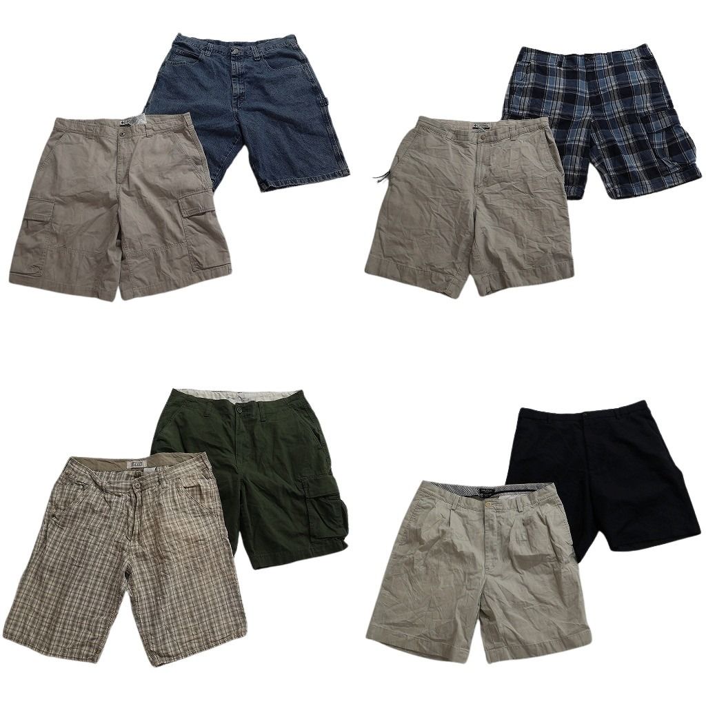 古着卸 まとめ売り ブランド ショートパンツ 8枚セット ( メンズ 36 ) コロンビア リーバイス ラングラー ノーティカ 中古 古着 NE9514