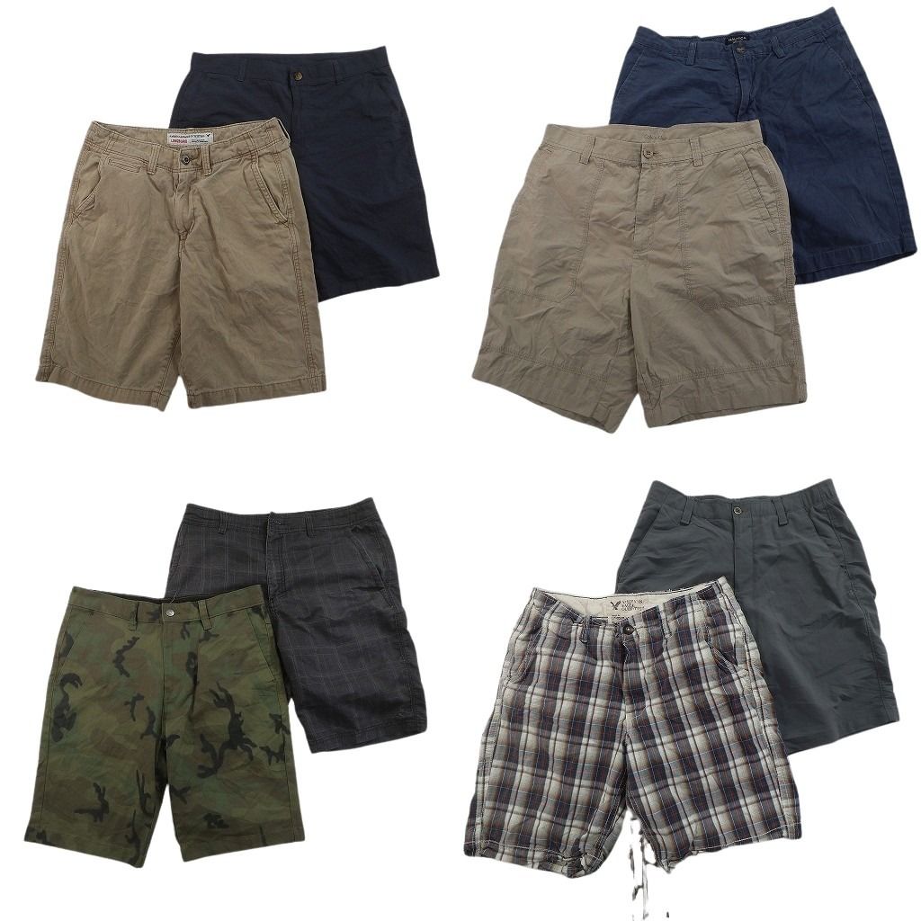 古着卸 まとめ売り ブランド ショートパンツ 8枚セット ( メンズ 32 ) カルバンクライン ノーティカ オニール 中古 古着 NE9531