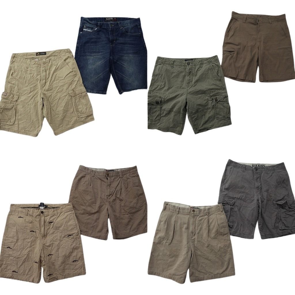古着卸 まとめ売り ブランド ショートパンツ 8枚セット ( メンズ 34 ) コロンビア エコーアンリミテッド チャップス 中古 古着 NE9559