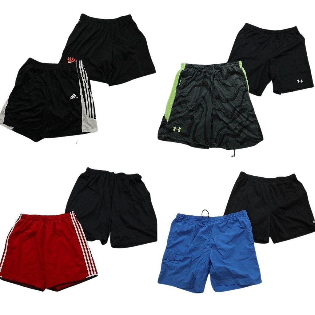 古着卸 まとめ売り ブランド ショートパンツ 8枚セット ( メンズ XL ) エディーバウアー ナイキ アンダーアーマー アディダス 中古 NE9561