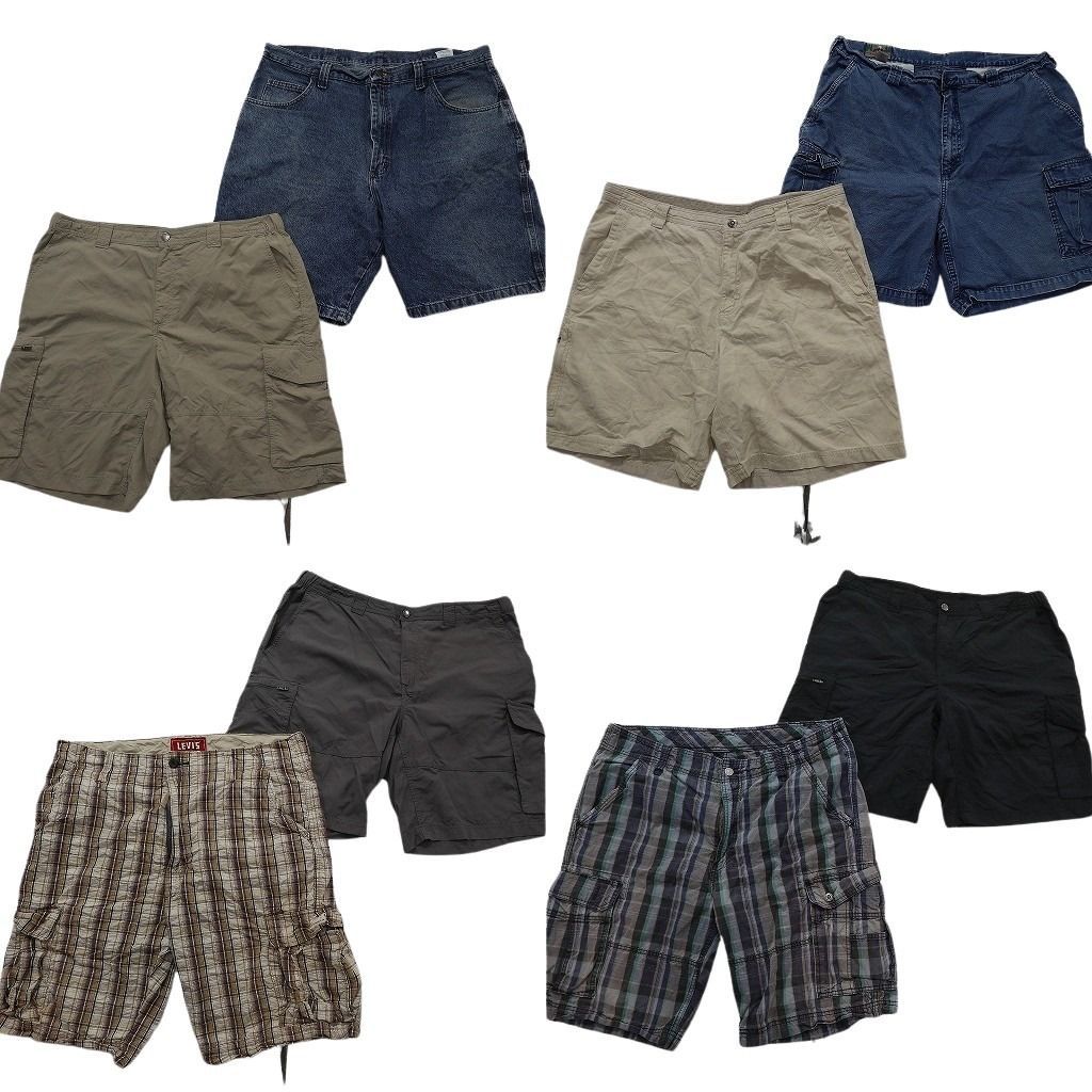 古着卸 まとめ売り ブランド ショートパンツ 8枚セット ( メンズ 40 ) コロンビア リーバイス EMS デニム カーゴ 中古 古着 NE9564