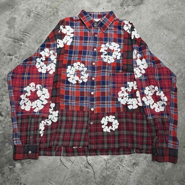 READYMADE DENIM TEARS WREATH L/S SHIRT SIZE-2 RE-DT-RE-00-00-06 レディメイド デニムティアーズ 長袖シャツ 心斎橋店