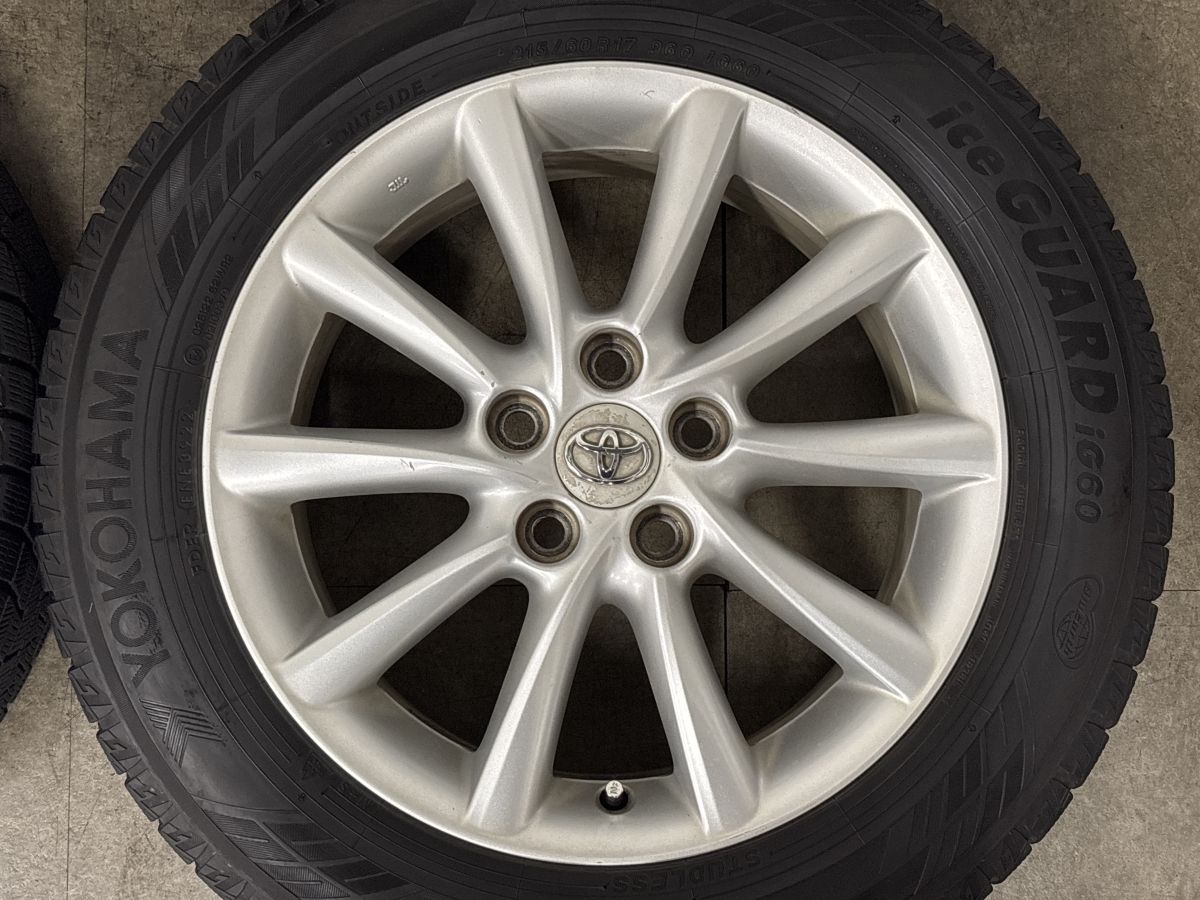 バリ溝】トヨタ エスティマ 純正 17in 7J +50 PCD114.3 ヨコハマ