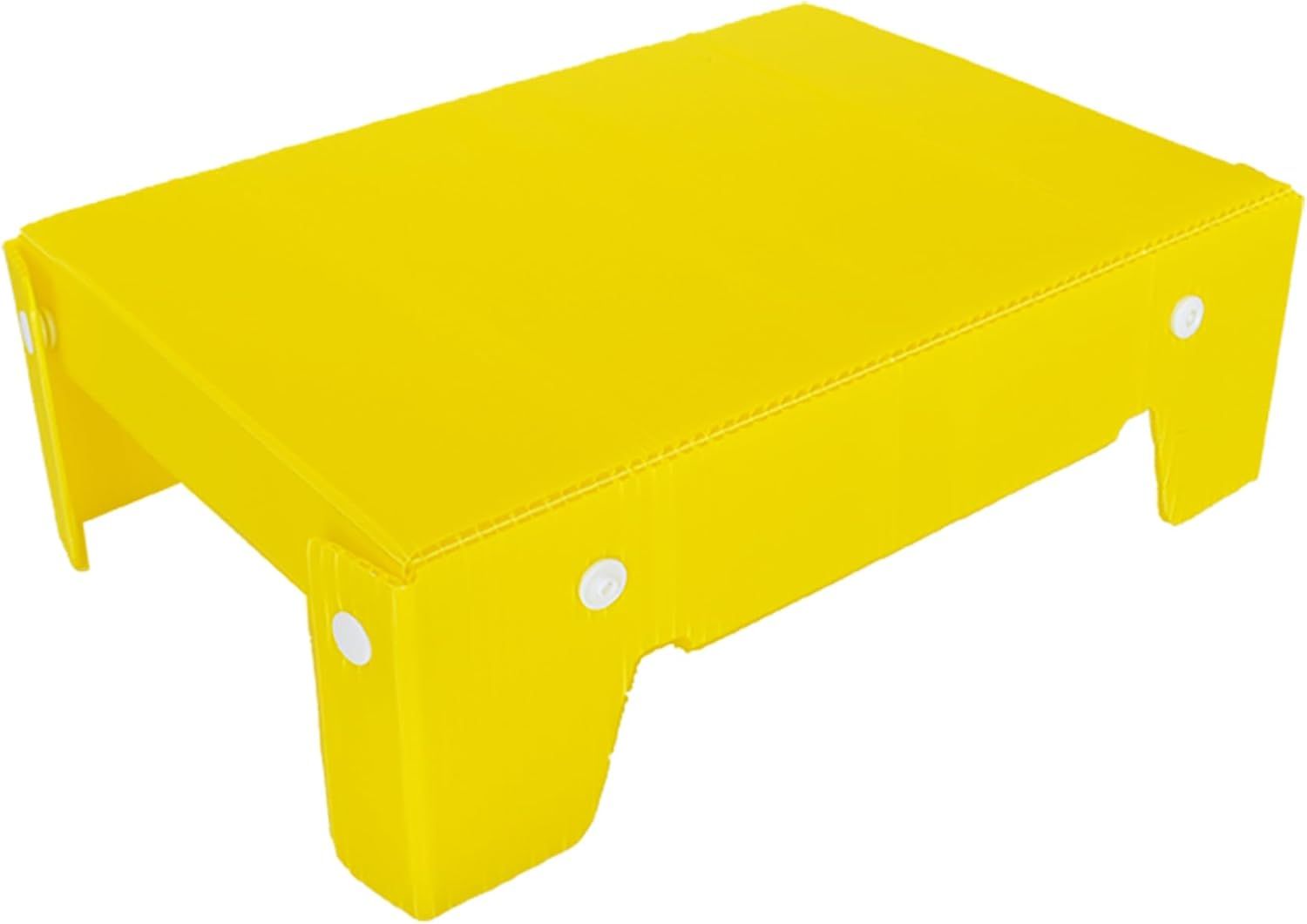 Ultra Light Foldable Lightweight Table Mountaineering Hiking Solo Camping Picnic Low Table (Yellow)